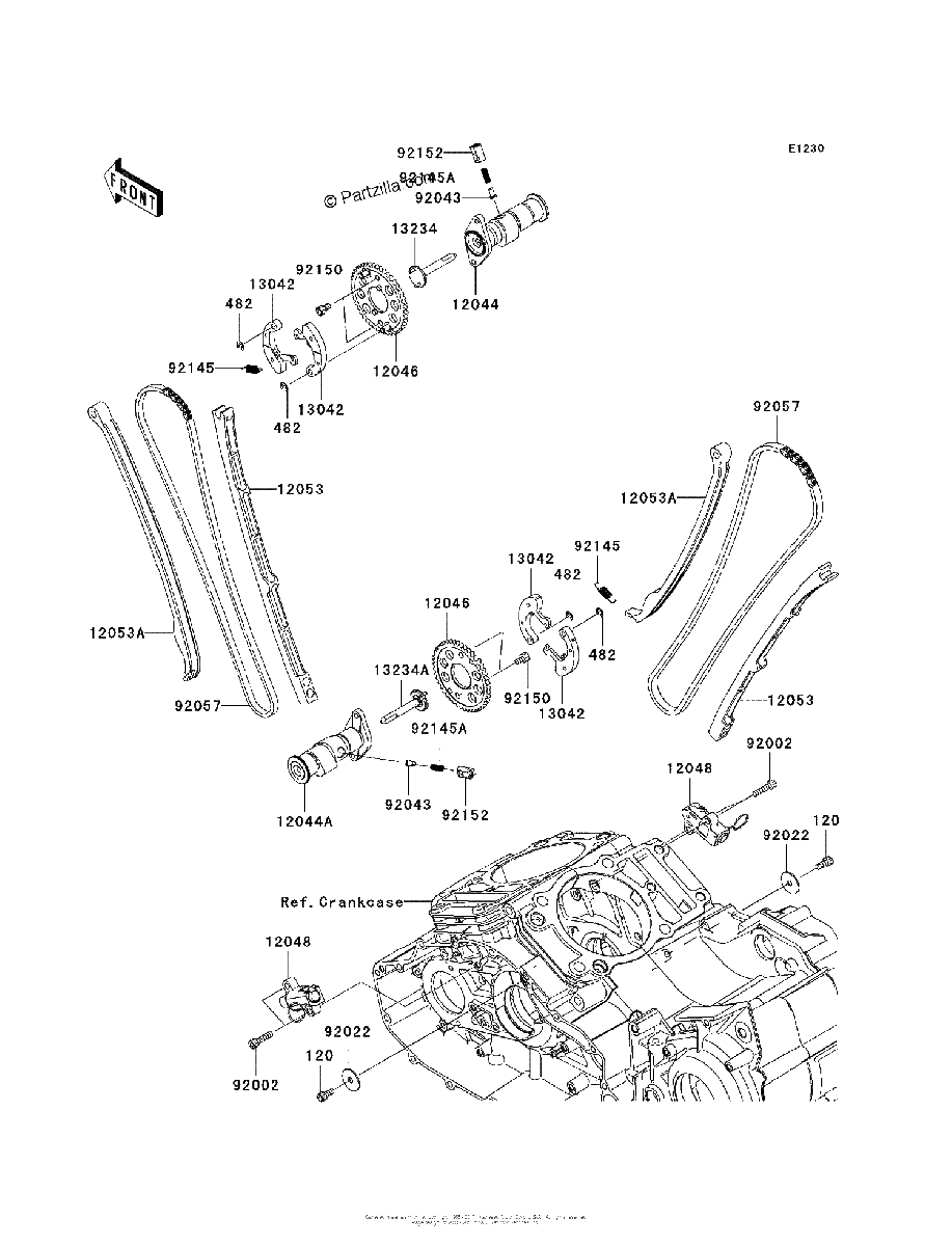 Diagrama de CAMSHAFT S TENSIONER