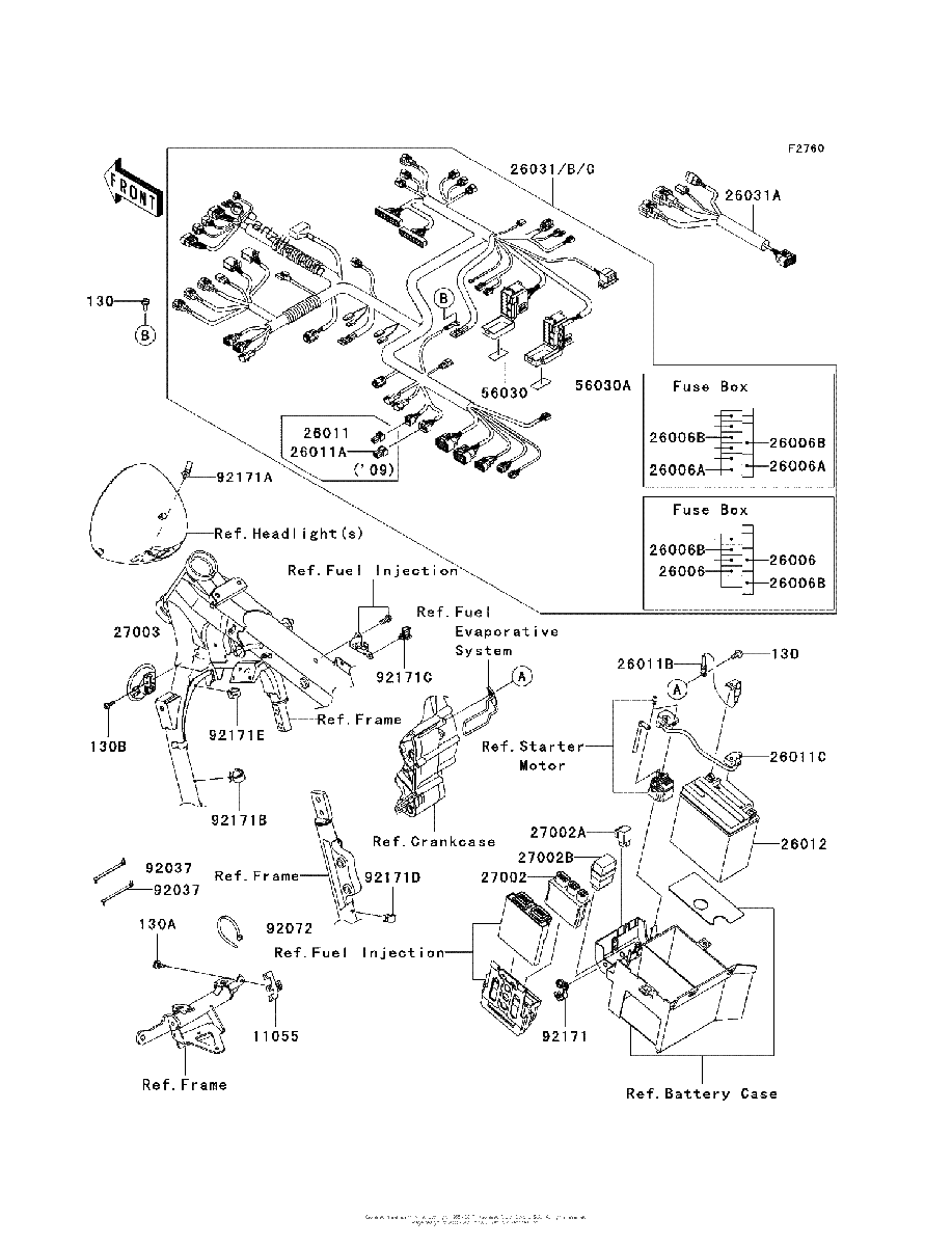 Diagrama de CHASSIS ELECTRICAL EQUIPMENT