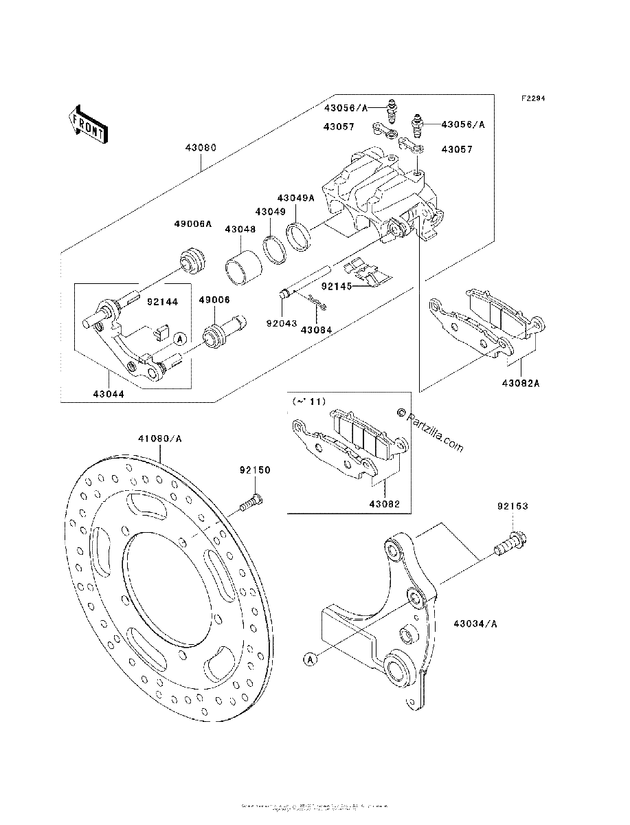 Diagrama de REAR BRAKE