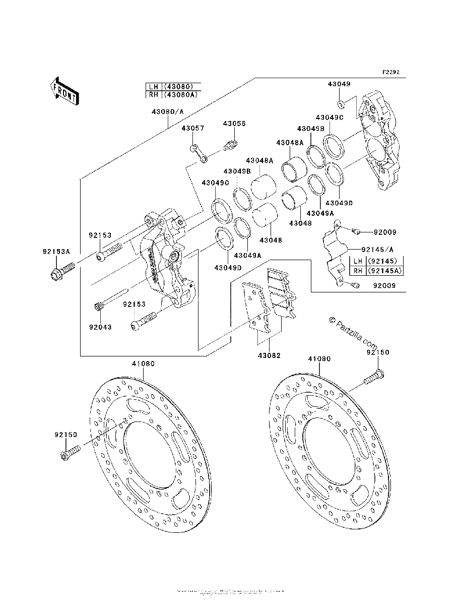 Diagrama de FRONT BRAKE