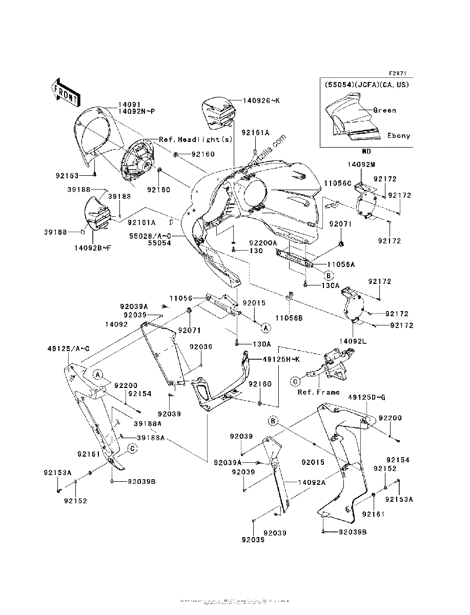 Diagrama de COWLING OUTER