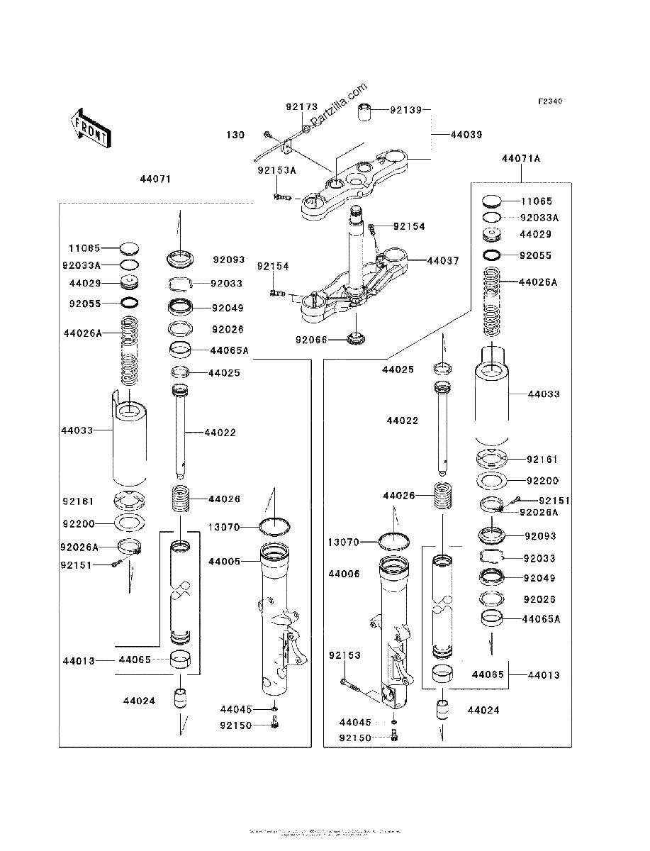 Diagrama de FRONT FORK