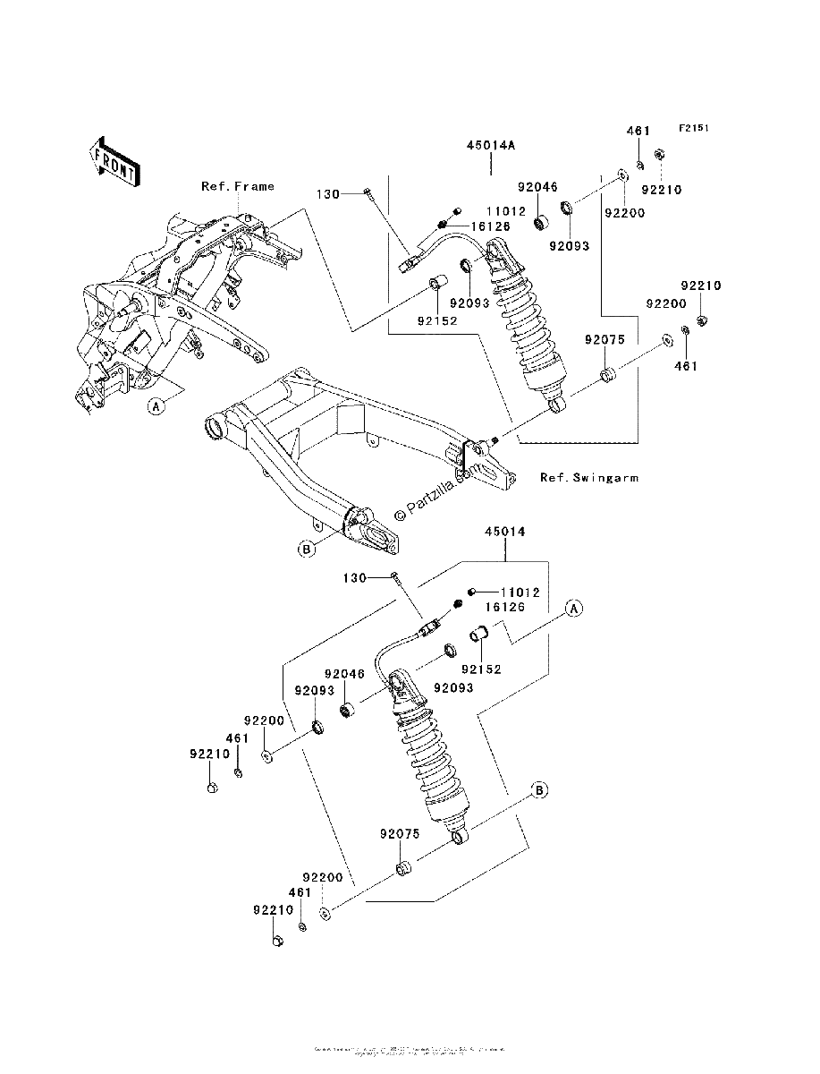 Diagrama de SUSPENSION SHOCK ABSORBER