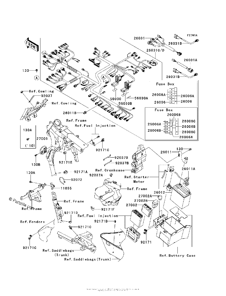 Diagrama de CHASSIS ELECTRICAL EQUIPMENT BAF BBF