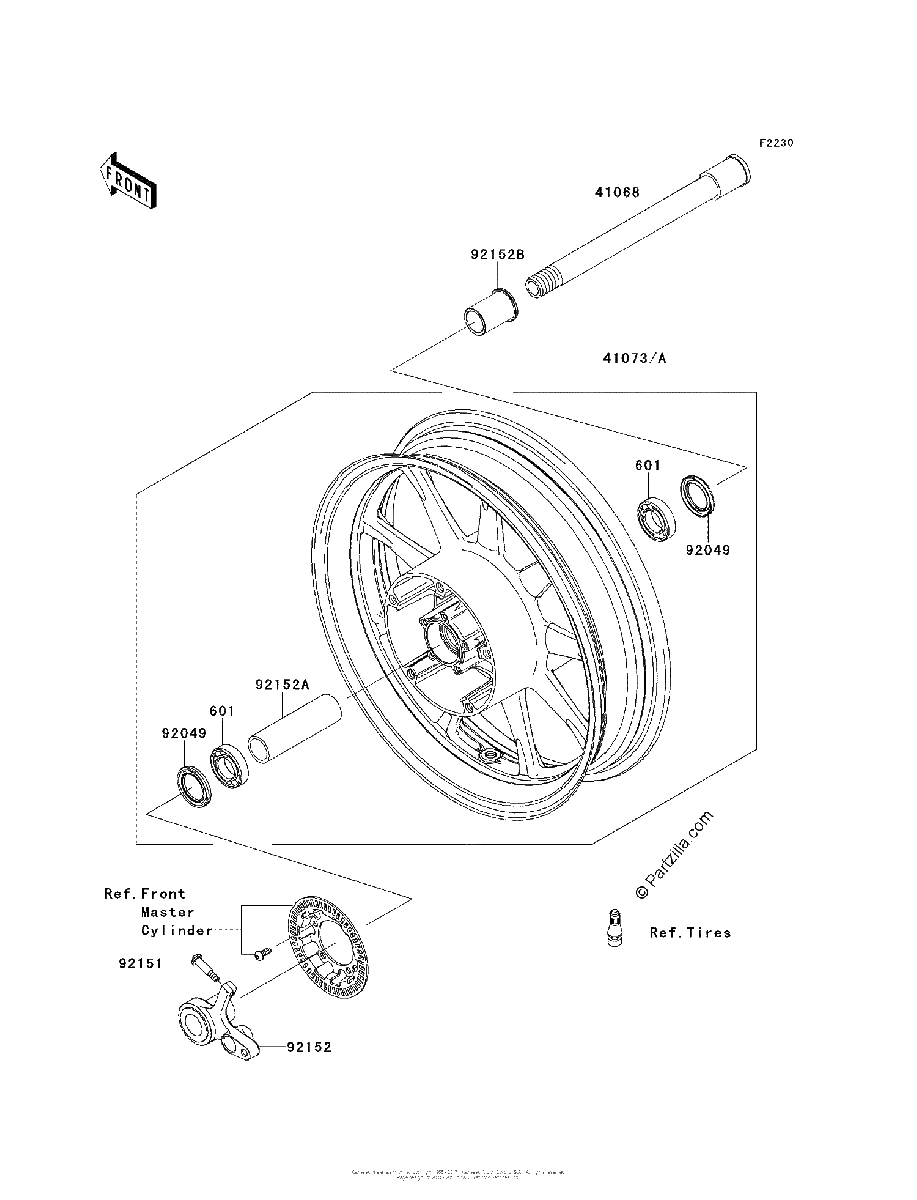 Diagrama de FRONT WHEEL