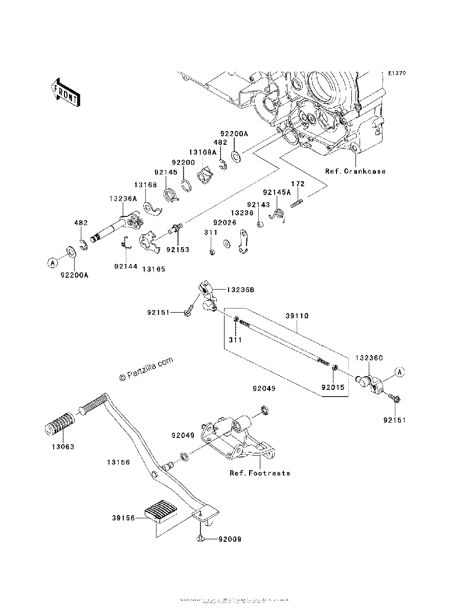 Diagrama de GEAR CHANGE MECHANISM