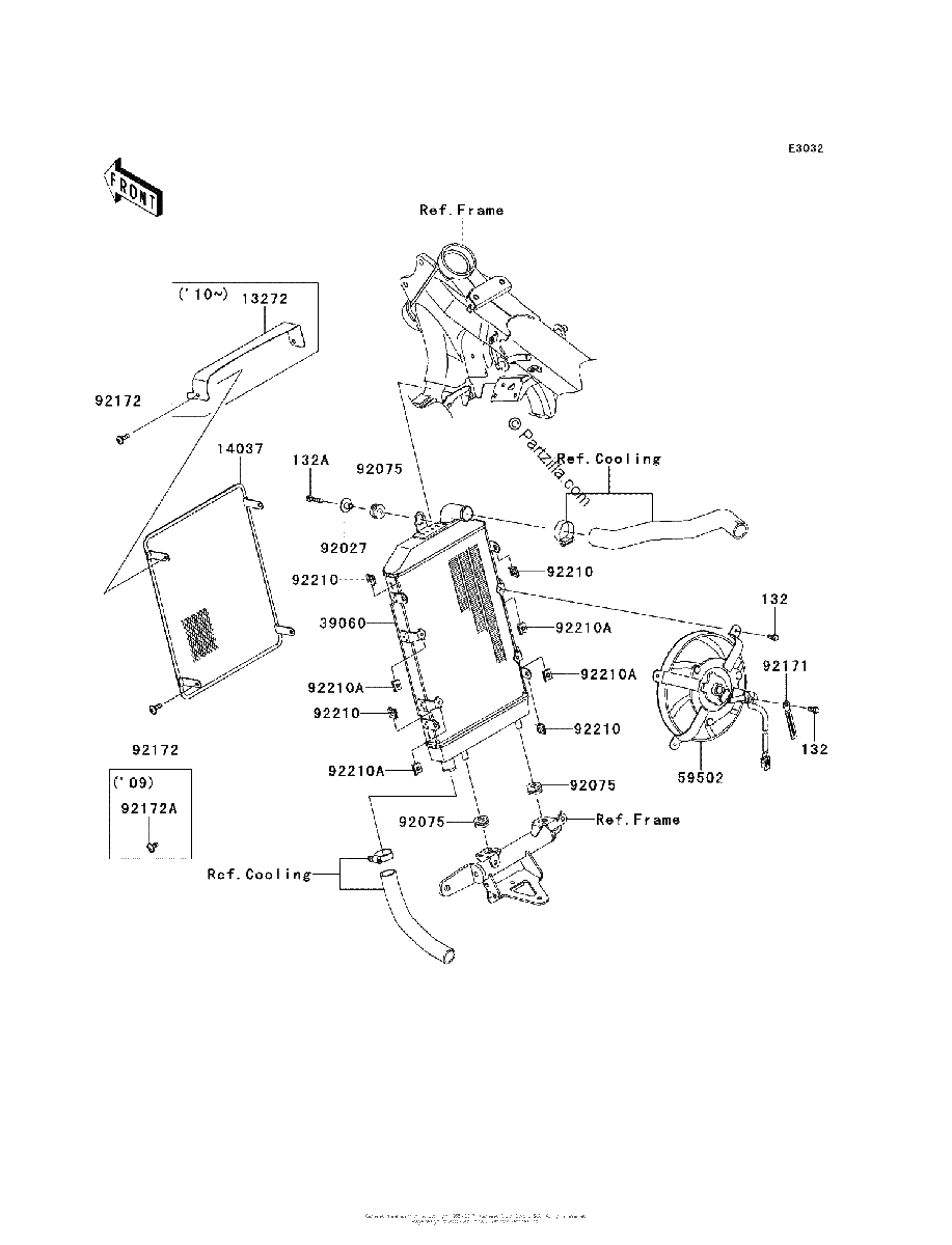 Diagrama de RADIATOR B9F BBF