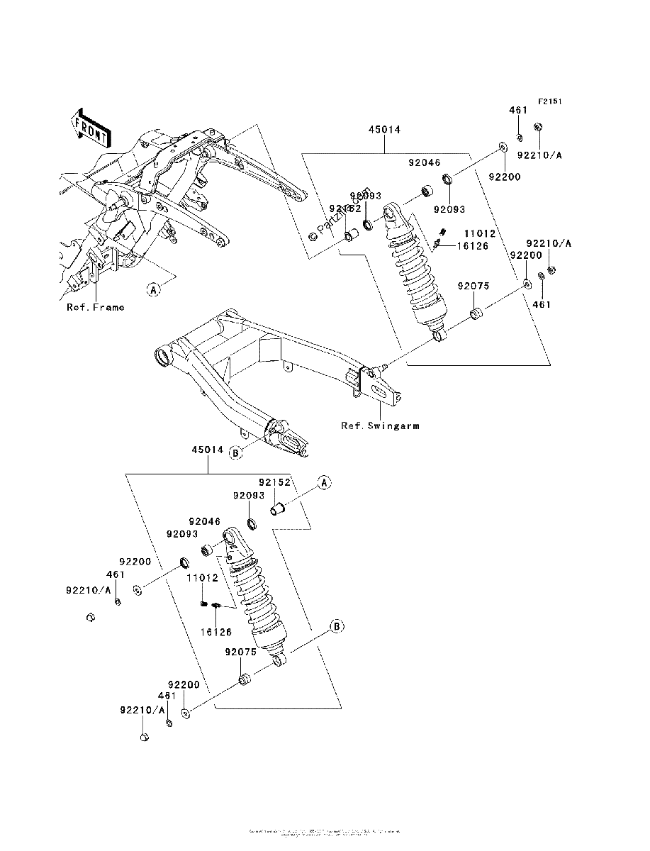 Diagrama de SUSPENSION SHOCK ABSORBER
