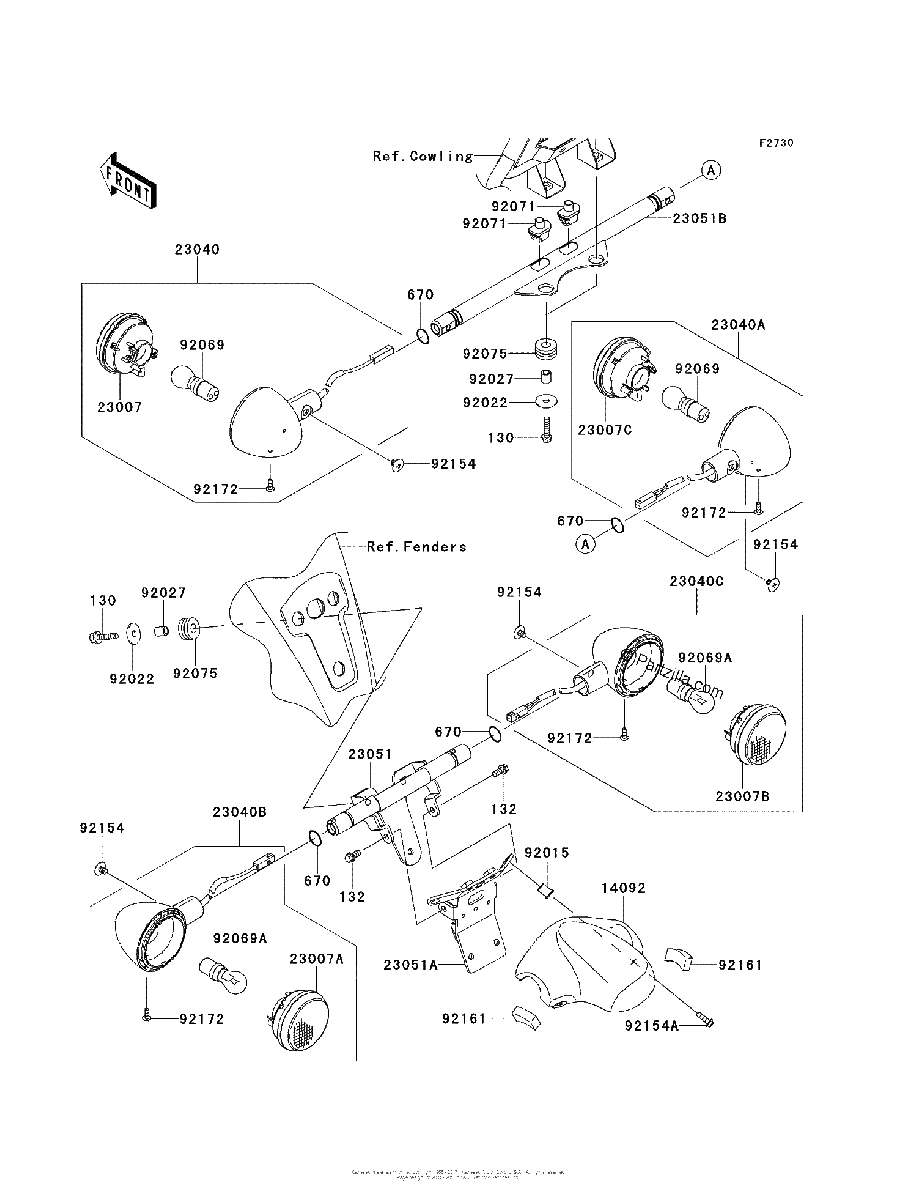 Diagrama de TURN SIGNALS B9F BBF