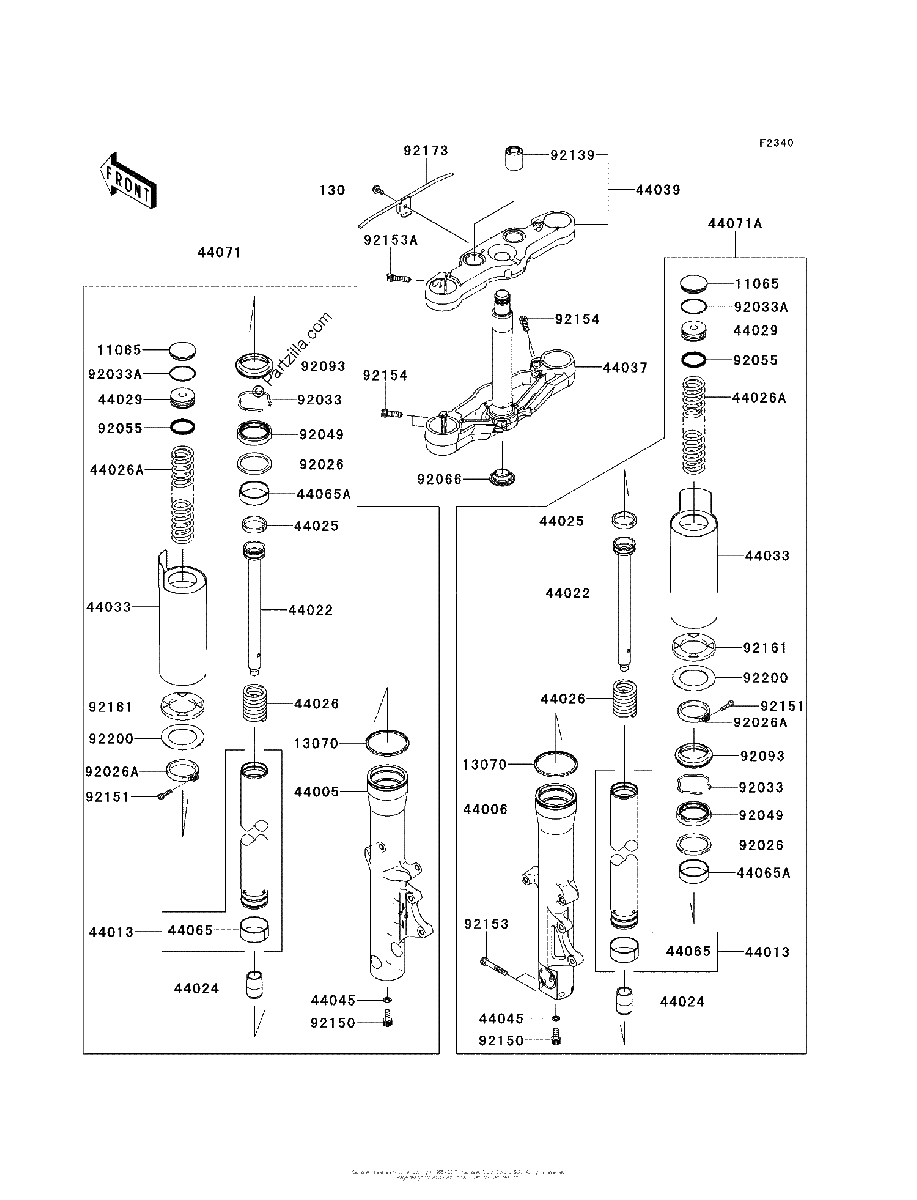 Diagrama de FRONT FORK