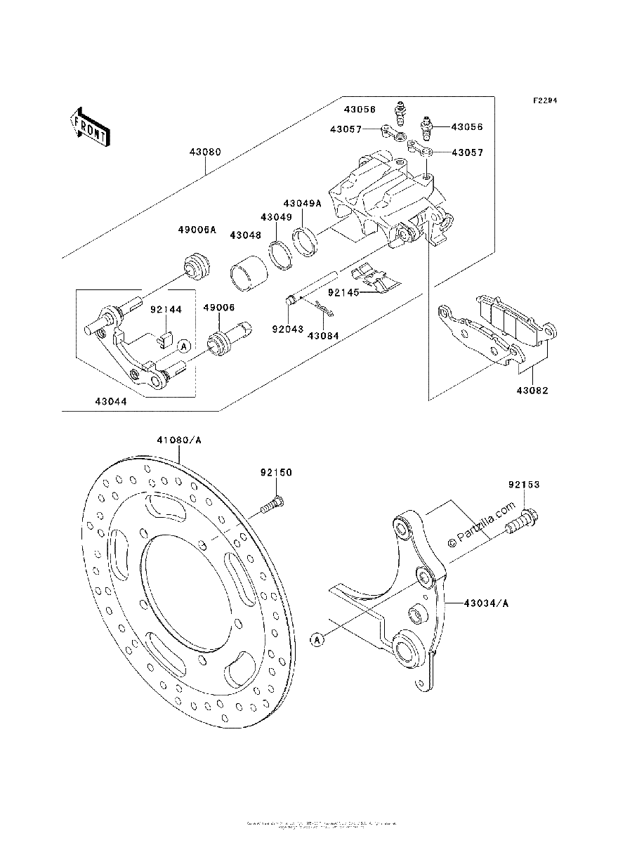 Diagrama de REAR BRAKE