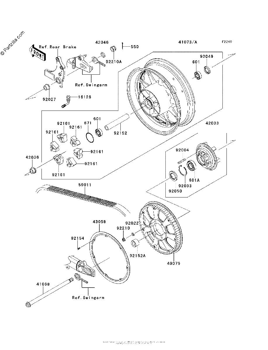 Diagrama de REAR WHEEL CHAIN