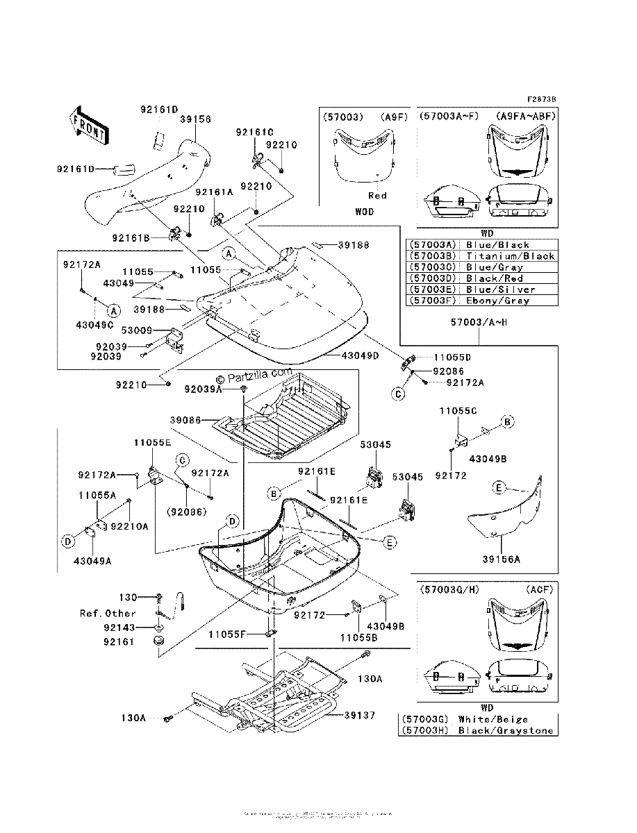 Diagrama de SADDLEBAGS TRUNK