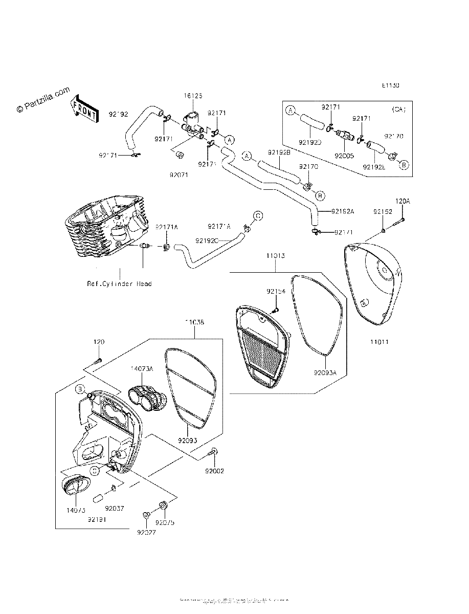 Diagrama de AIR CLEANER