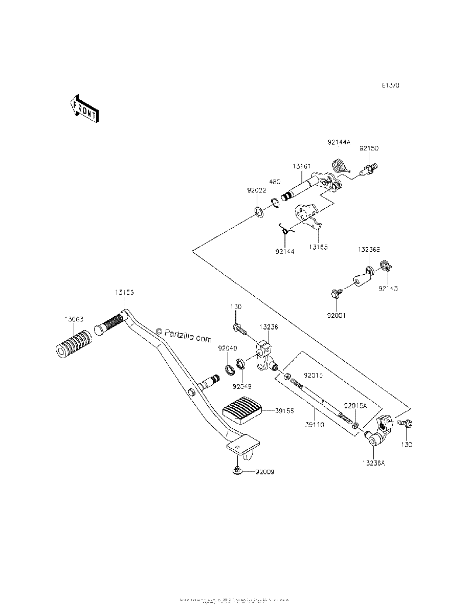 Diagrama de GEAR CHANGE MECHANISM
