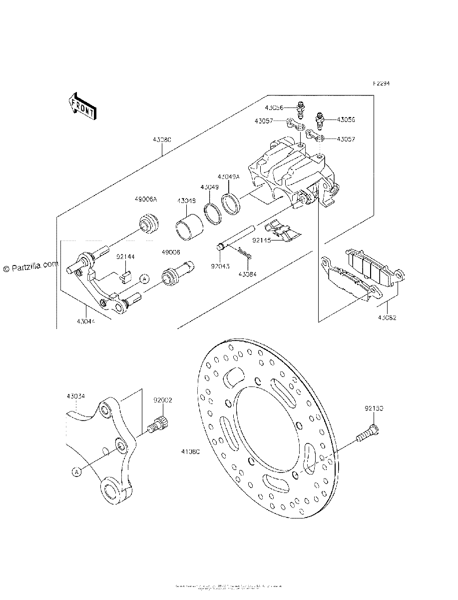 Diagrama de REAR BRAKE