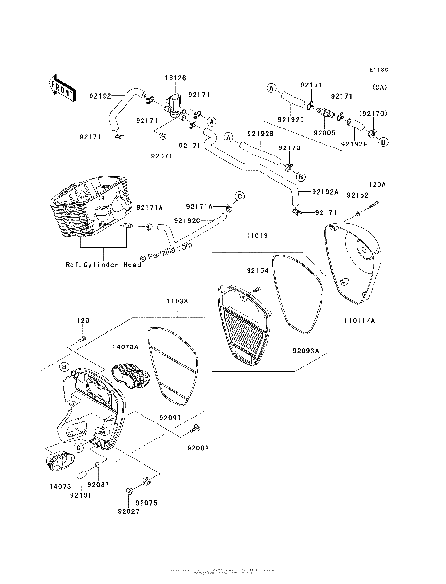 Diagrama de AIR CLEANER