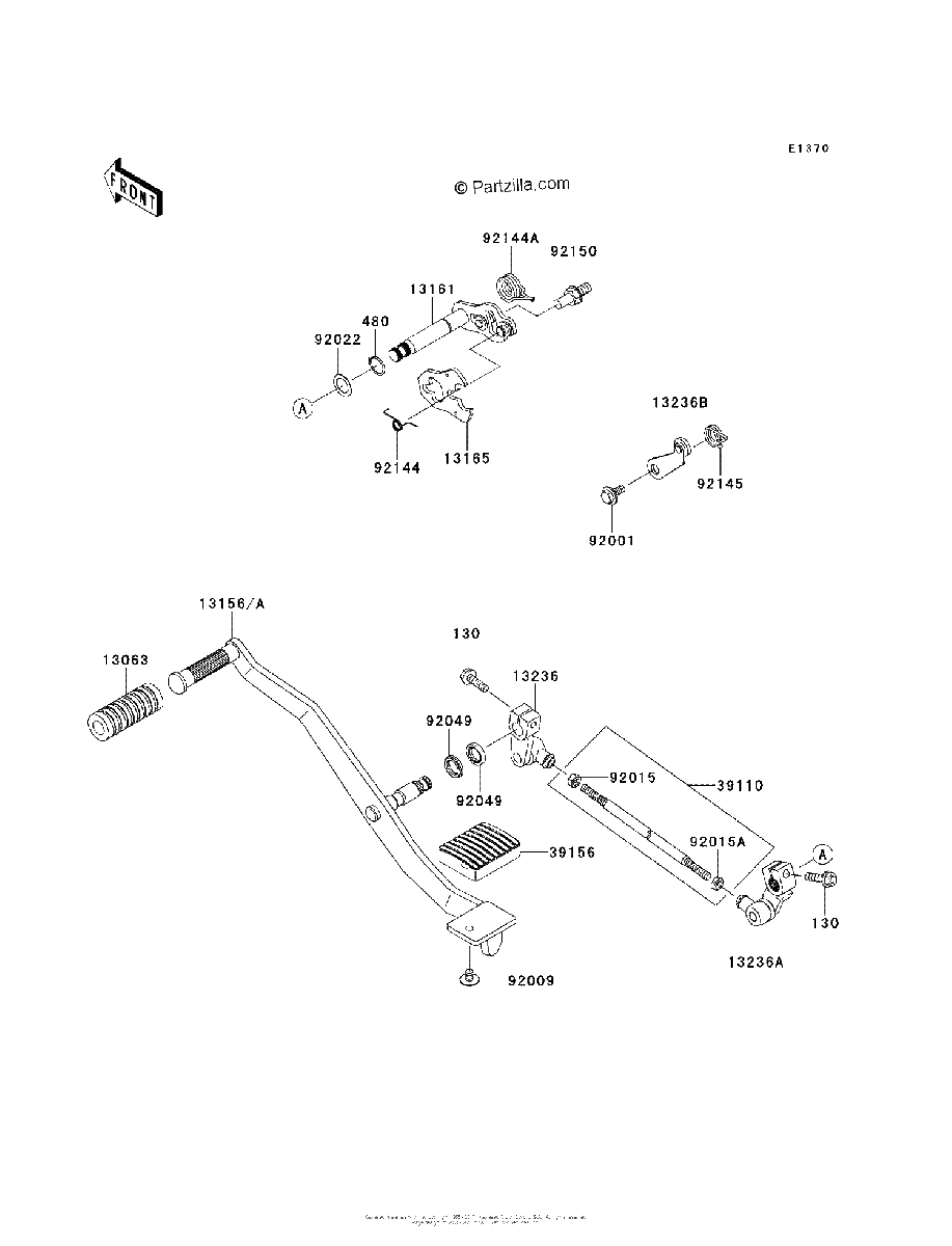 Diagrama de GEAR CHANGE MECHANISM