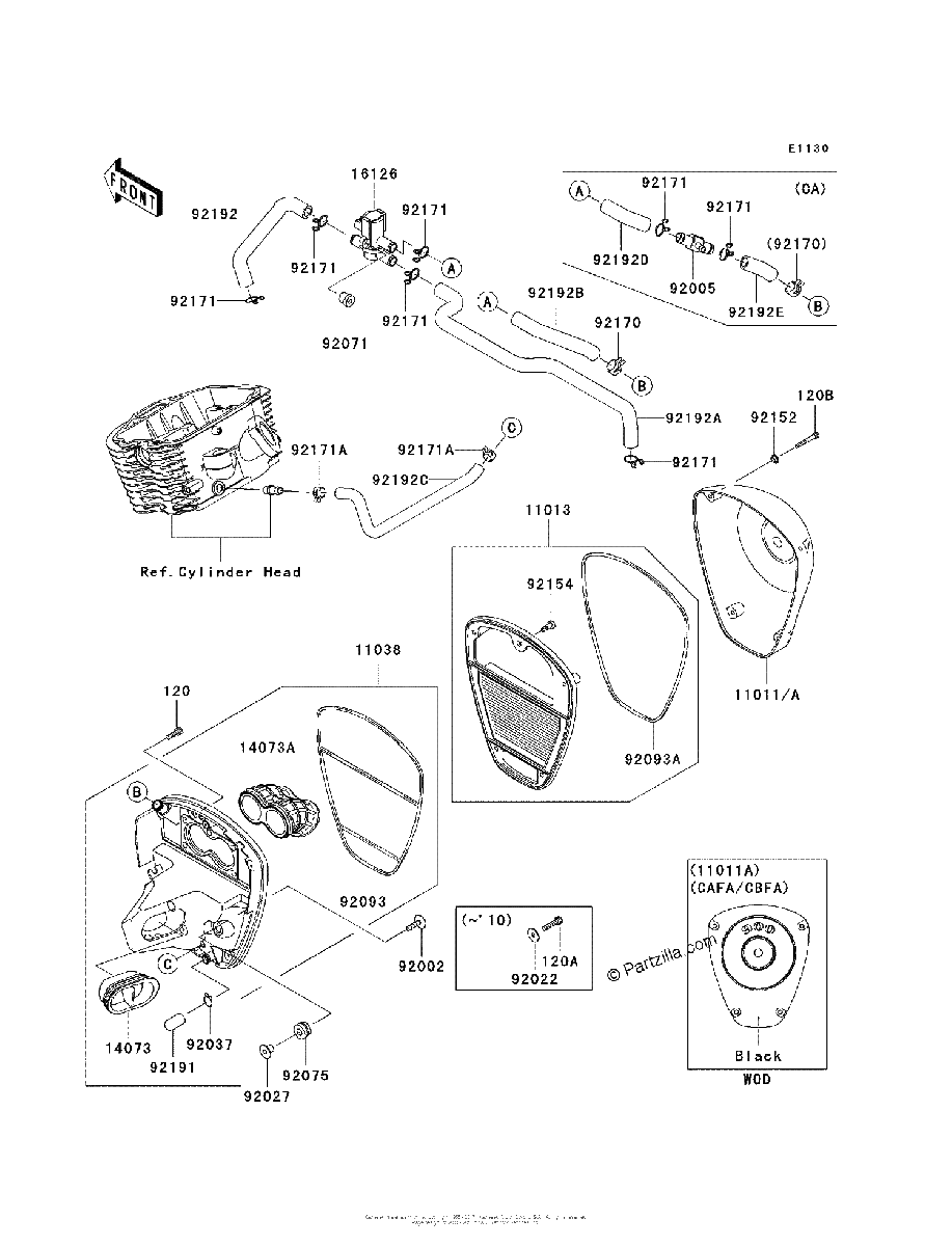 Diagrama de AIR CLEANER