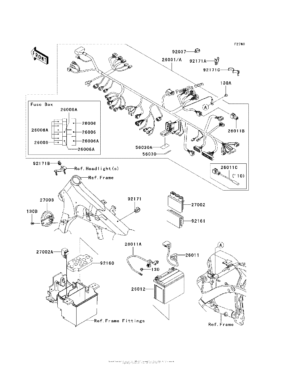 Diagrama de CHASSIS ELECTRICAL EQUIPMENT