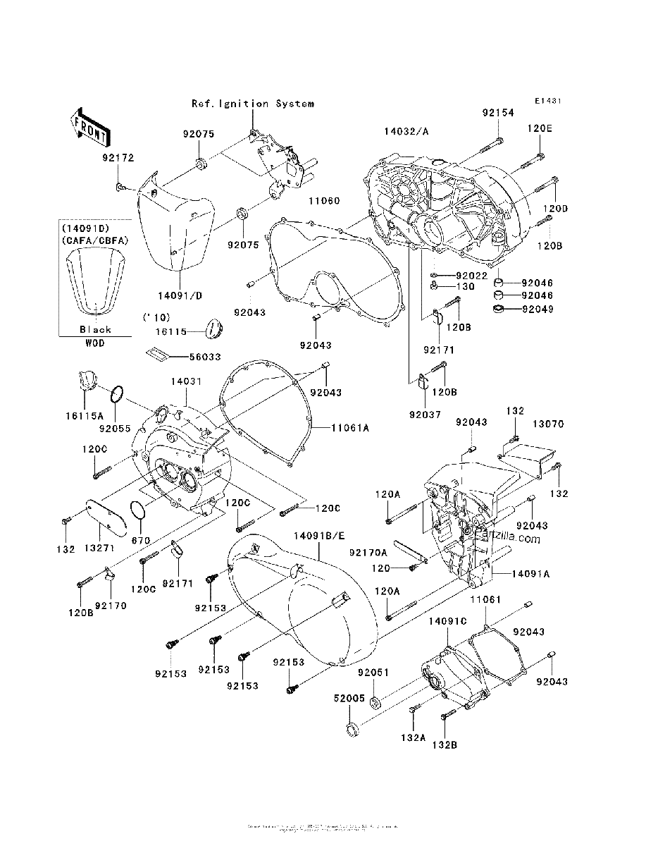 Diagrama de ENGINE COVER S