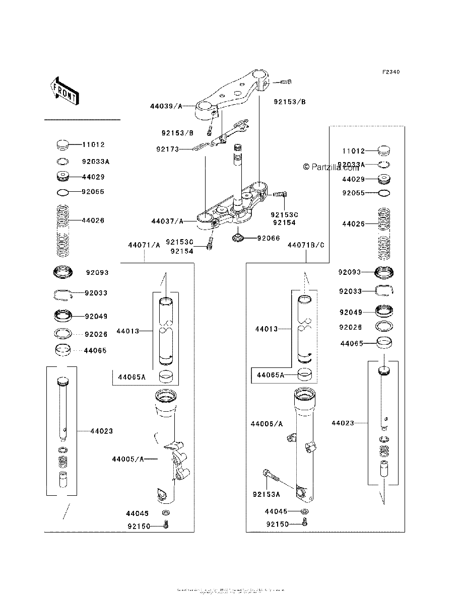 Diagrama de FRONT FORK