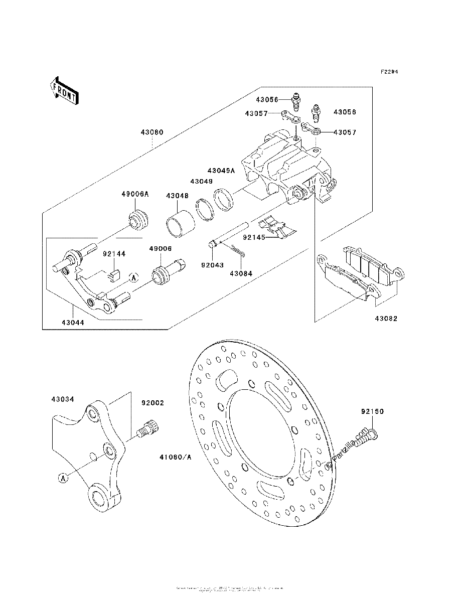 Diagrama de REAR BRAKE