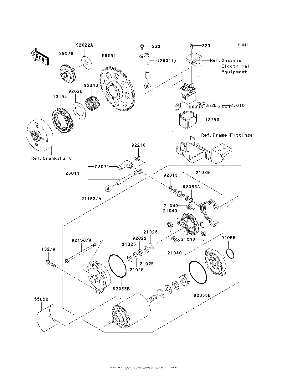 Diagrama de STARTER MOTOR