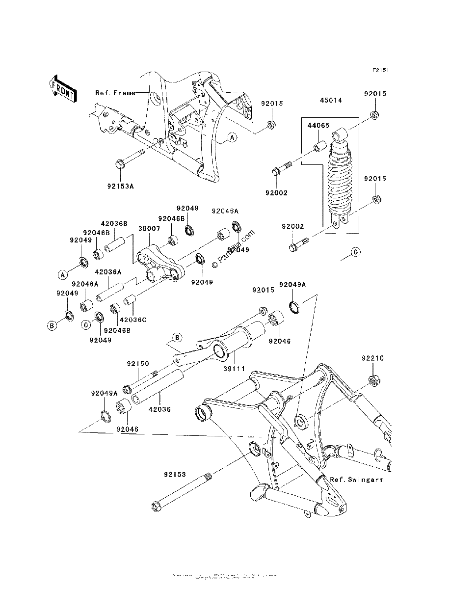 Diagrama de SUSPENSION SHOCK ABSORBER