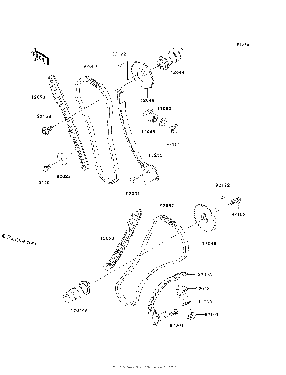 Diagrama de CAMSHAFT S TENSIONER