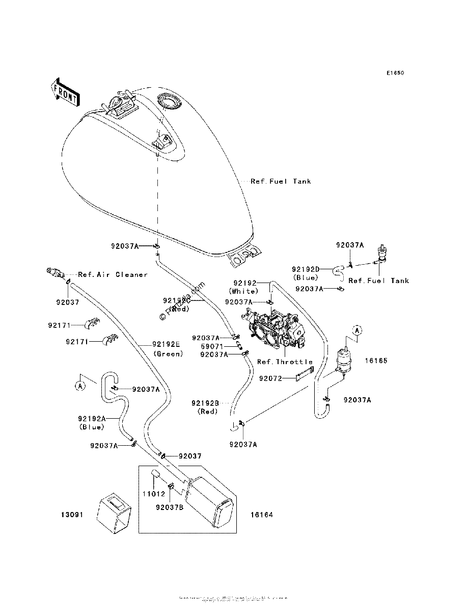 Diagrama de FUEL EVAPORATIVE SYSTEM CA