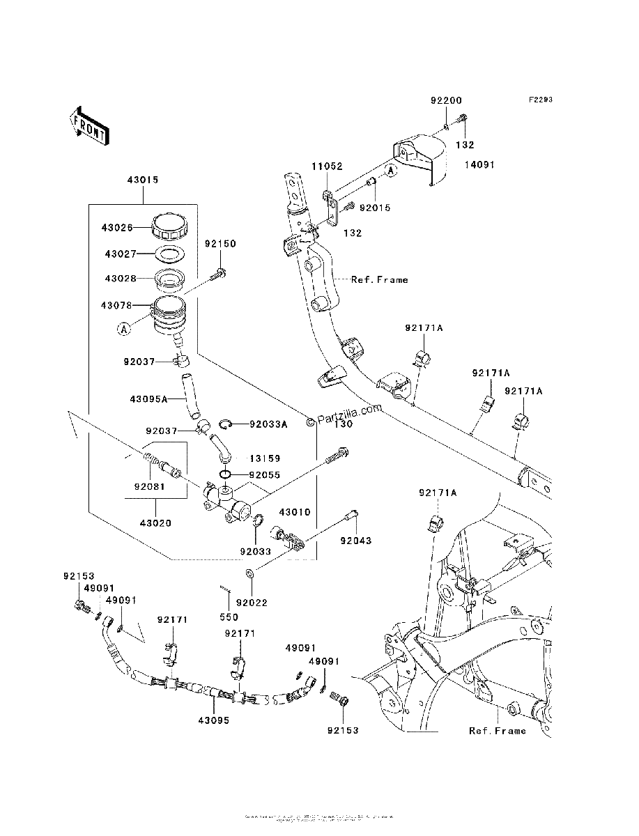 Diagrama de REAR MASTER CYLINDER