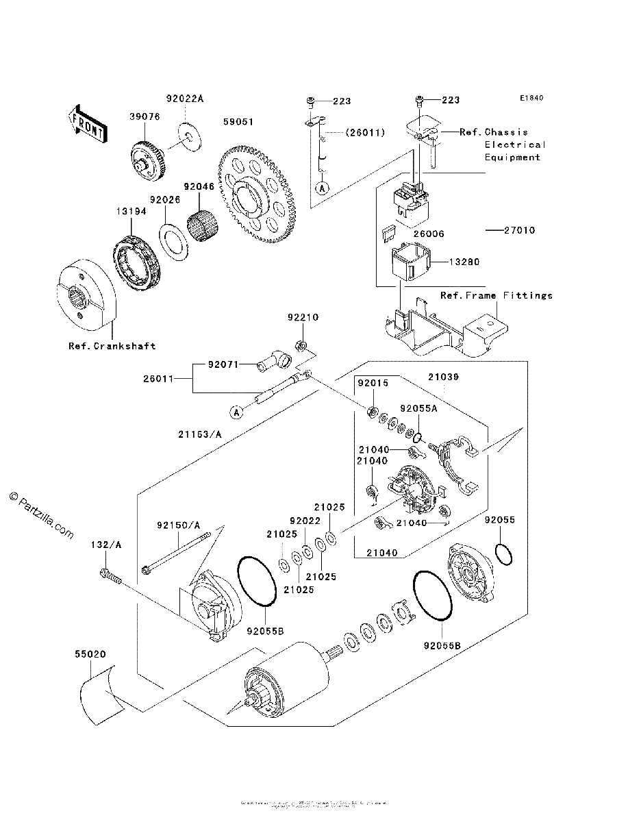 Diagrama de STARTER MOTOR