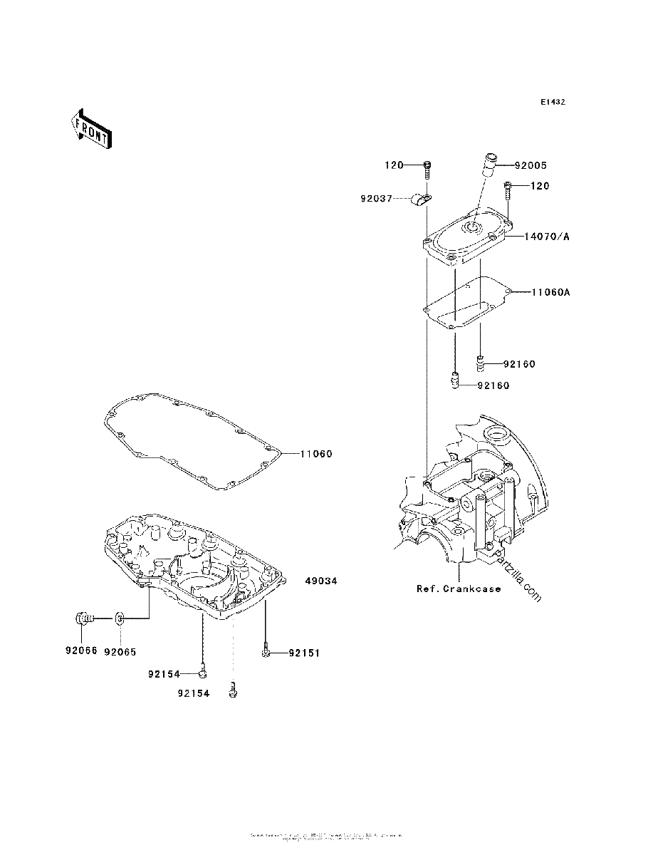 Diagrama de BREATHER COVER OIL PAN