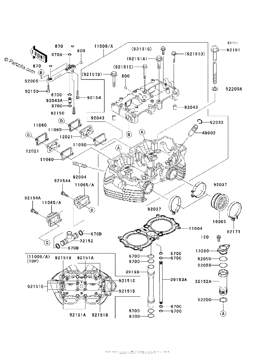 Diagrama de CYLINDER HEAD