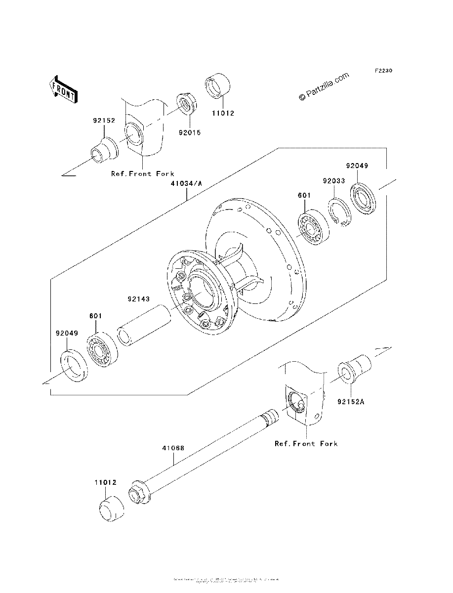 Diagrama de FRONT HUB