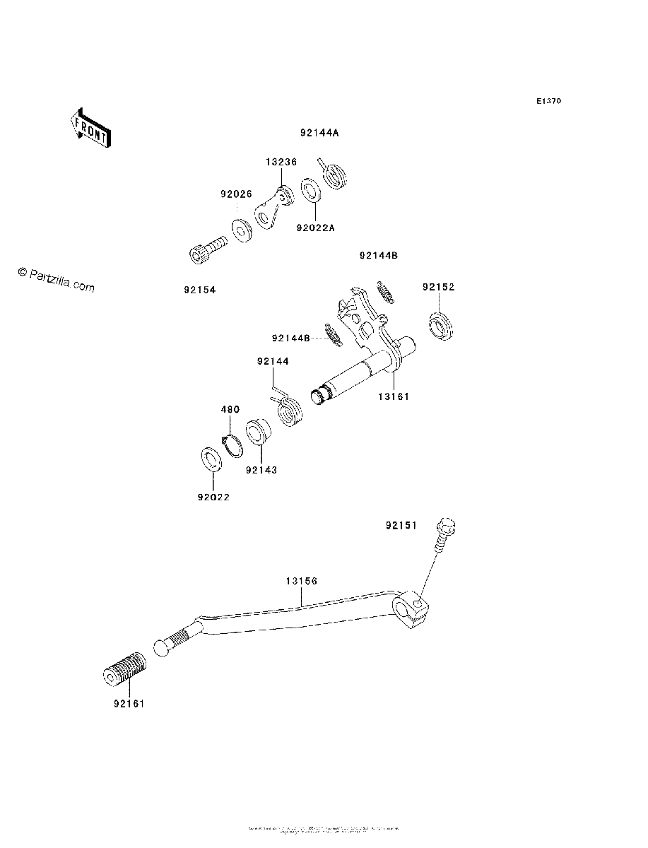 Diagrama de GEAR CHANGE MECHANISM
