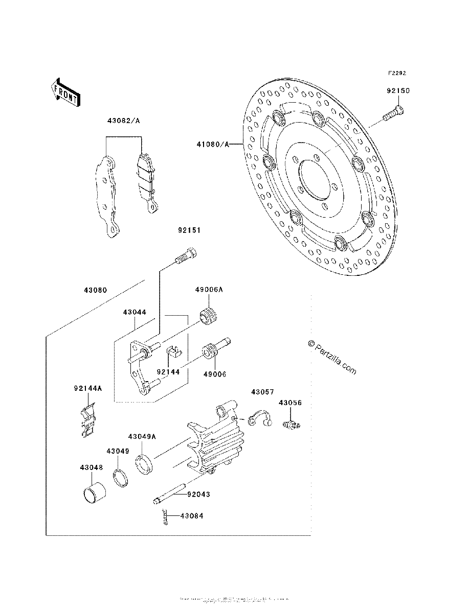 Diagrama de FRONT BRAKE