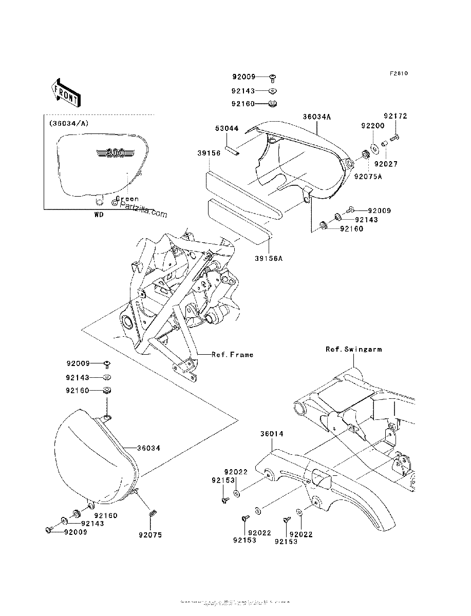 Diagrama de SIDE COVERS CHAIN COVER ABF ACF