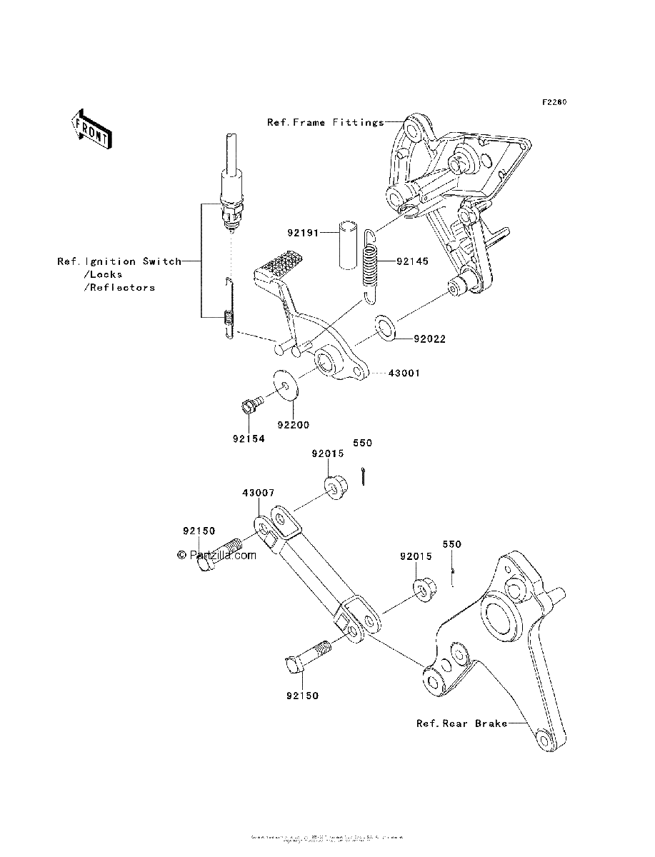Diagrama de BRAKE PEDAL TORQUE LINK