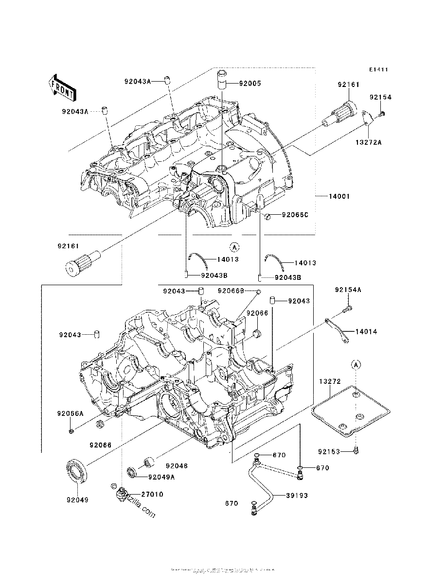 Diagrama de CRANKCASE