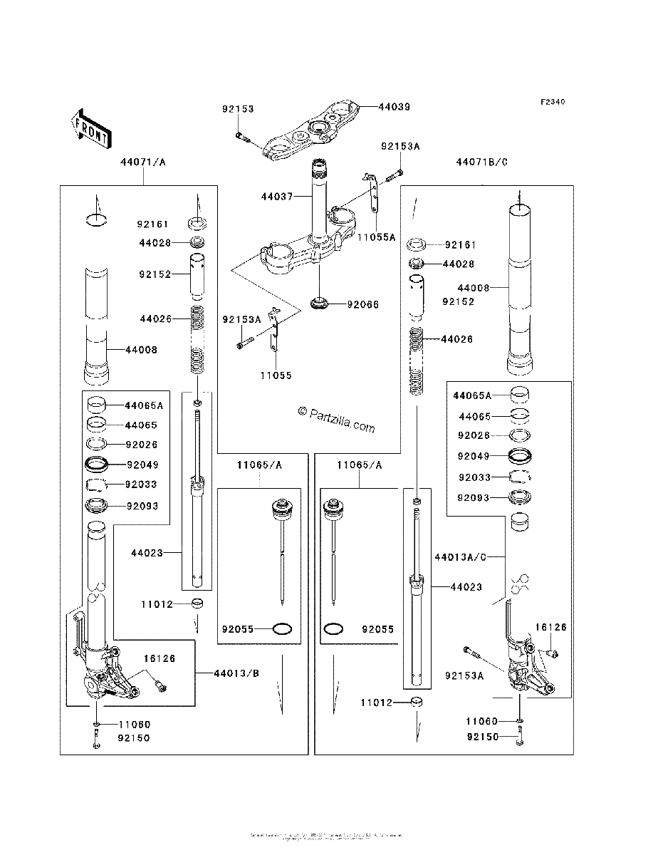 Diagrama de FRONT FORK