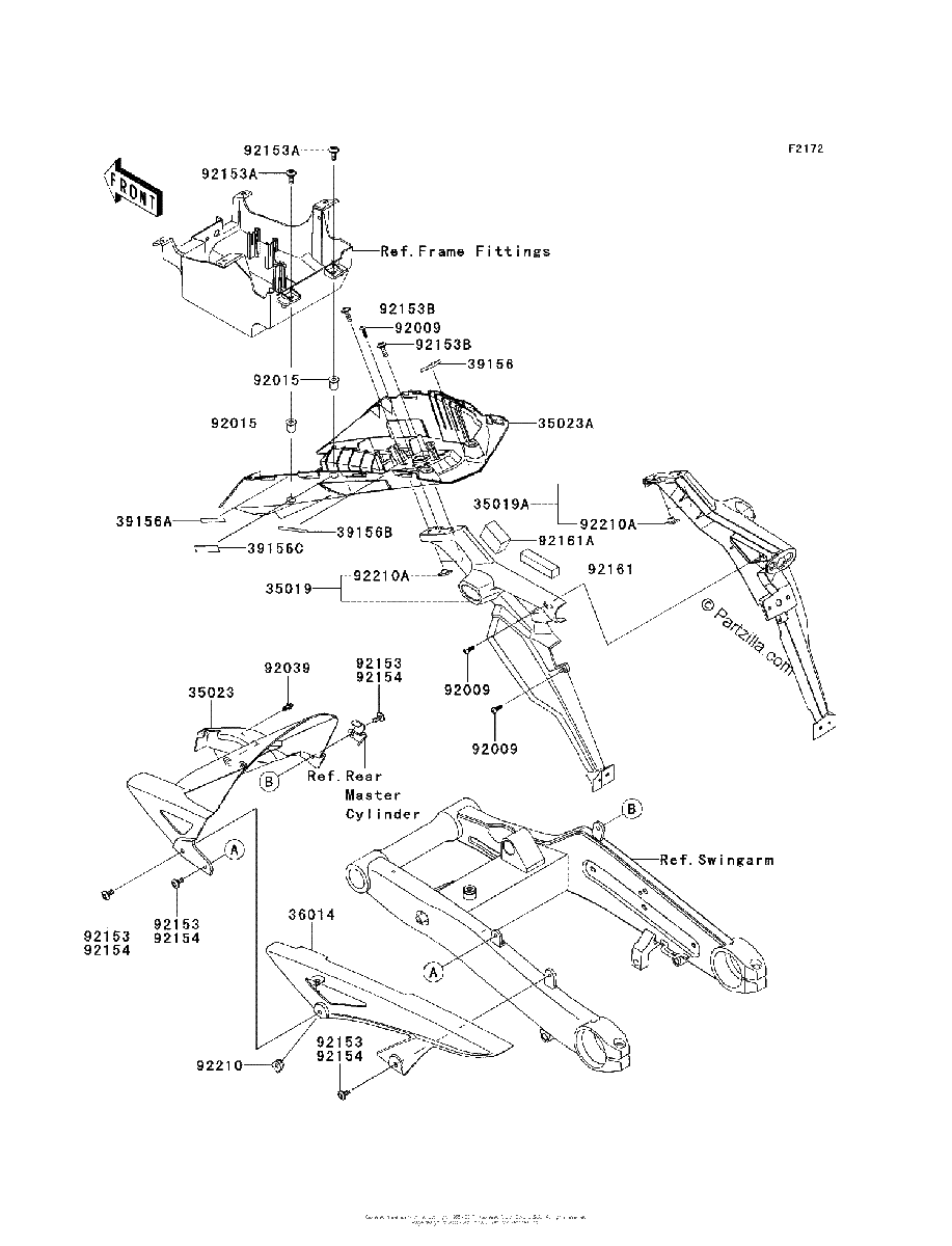 Diagrama de REAR FENDER S