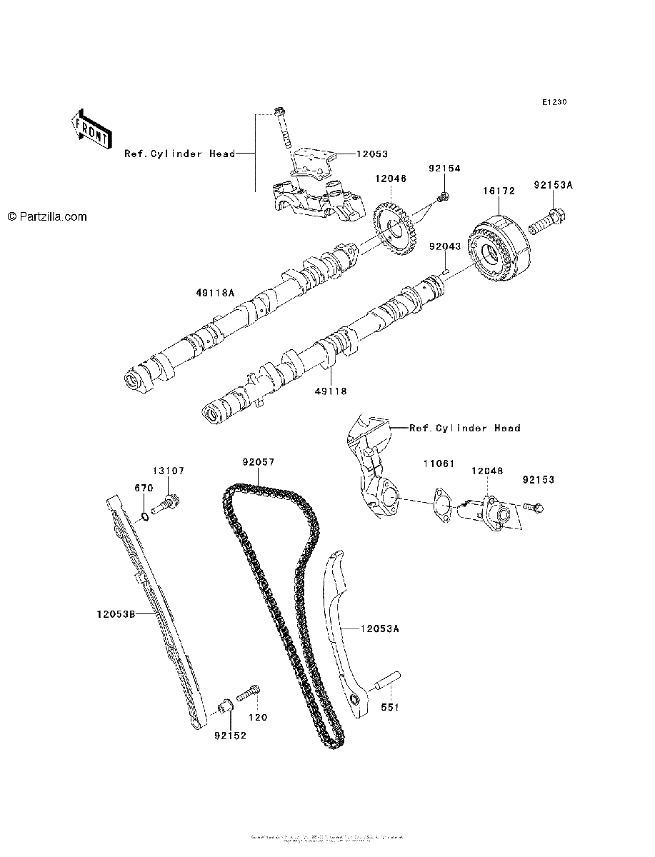 Diagrama de CAMSHAFT S TENSIONER