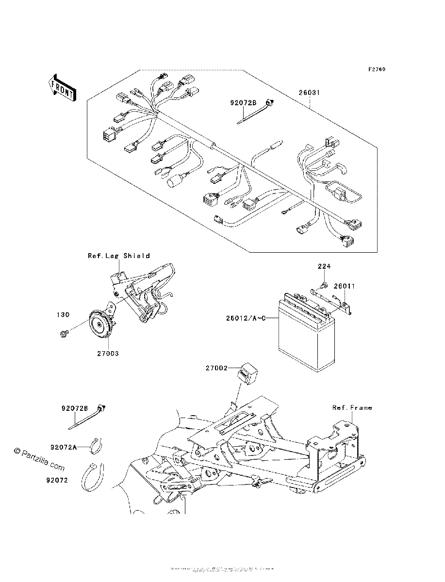 Diagrama de CHASSIS ELECTRICAL EQUIPMENT