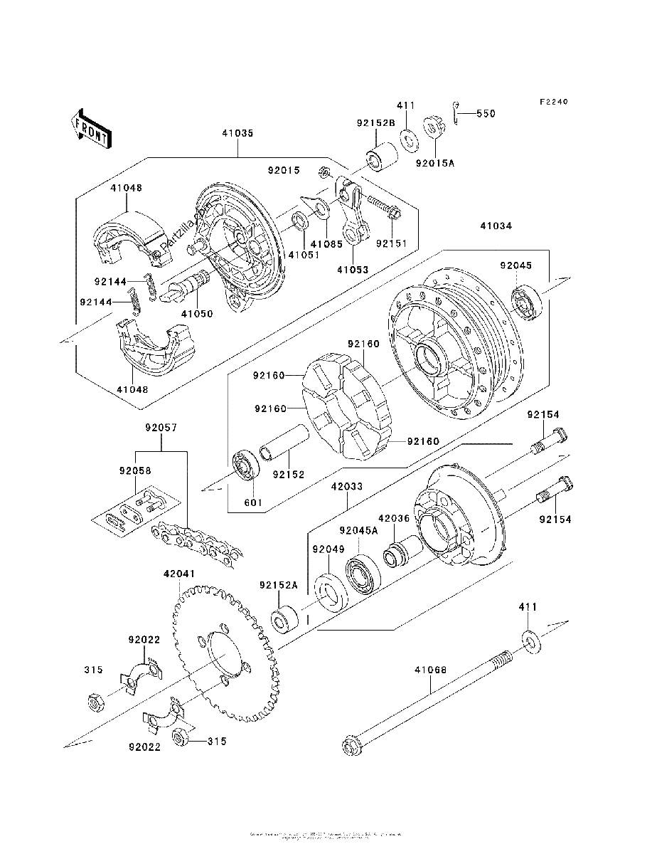 Diagrama de REAR HUB RCF