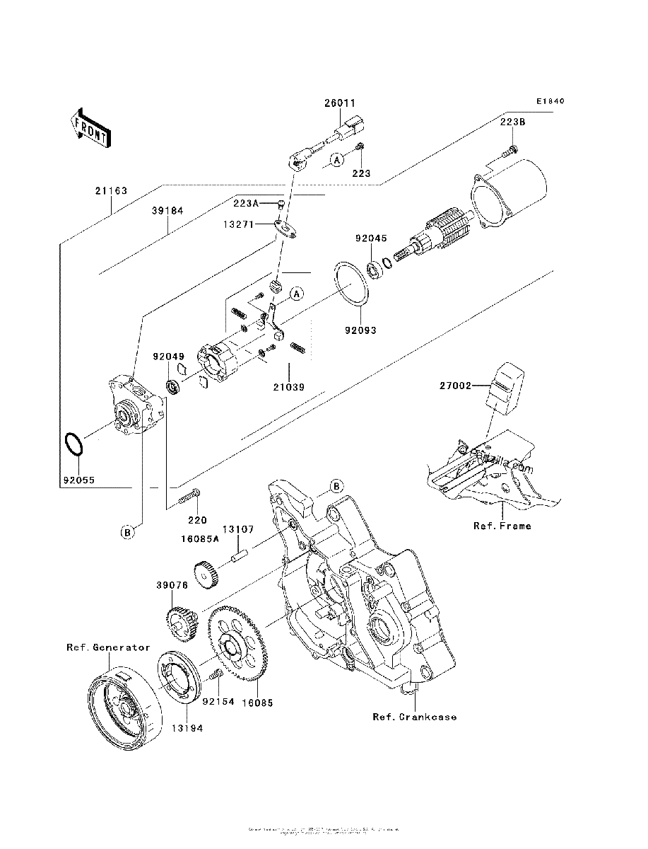 Diagrama de STARTER MOTOR