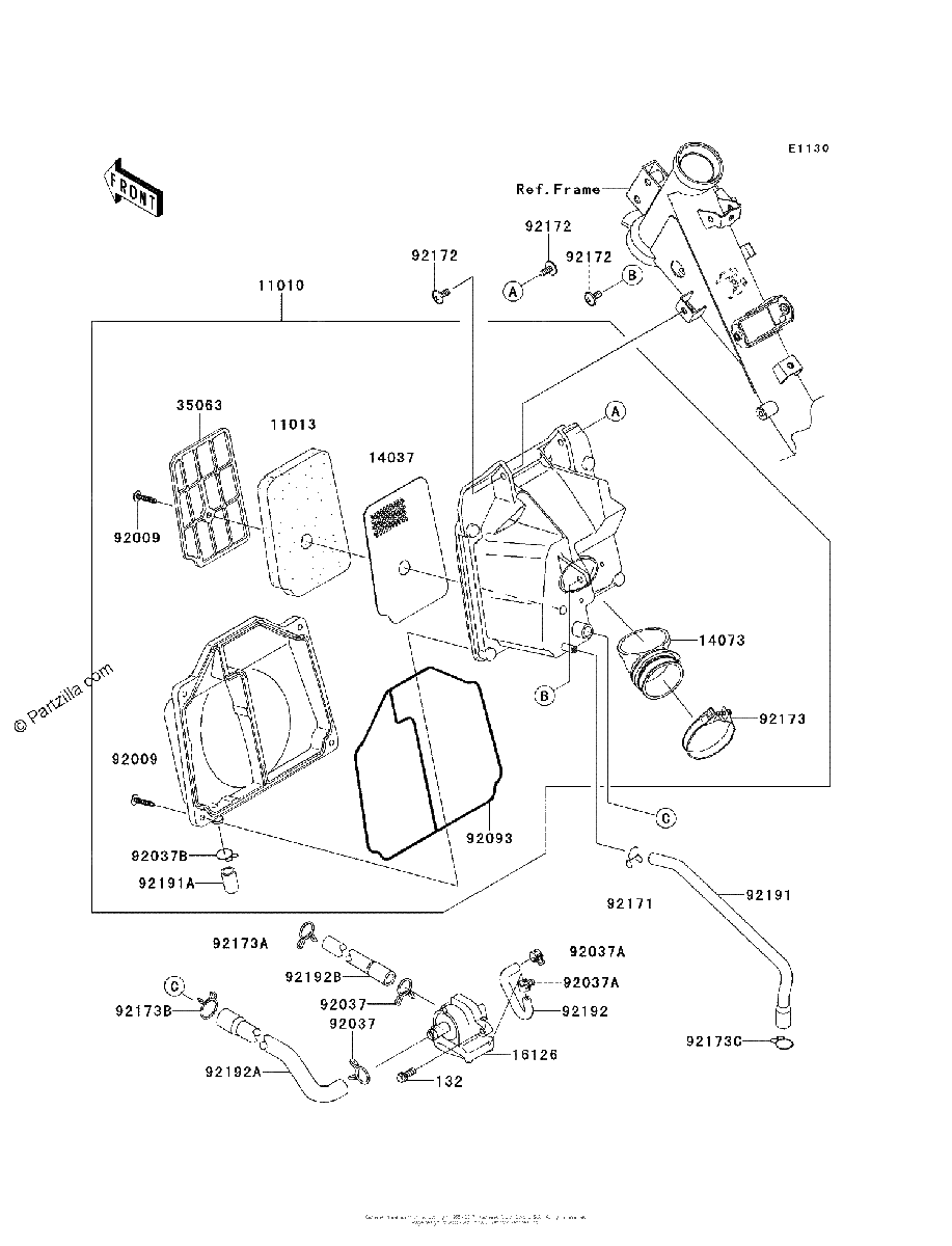 Diagrama de AIR CLEANER