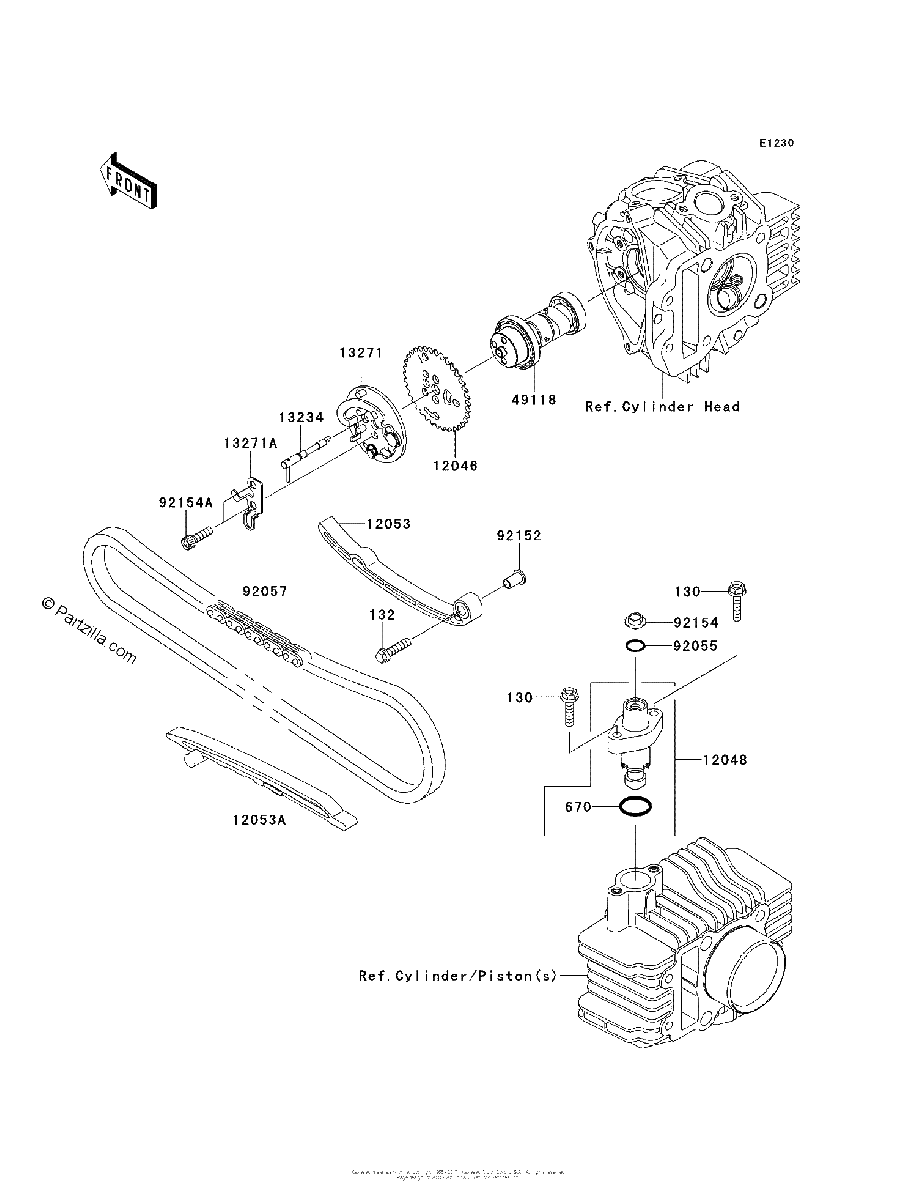 Diagrama de CAMSHAFT S TENSIONER