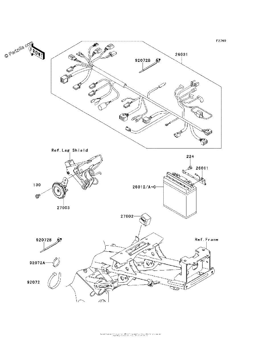 Diagrama de CHASSIS ELECTRICAL EQUIPMENT